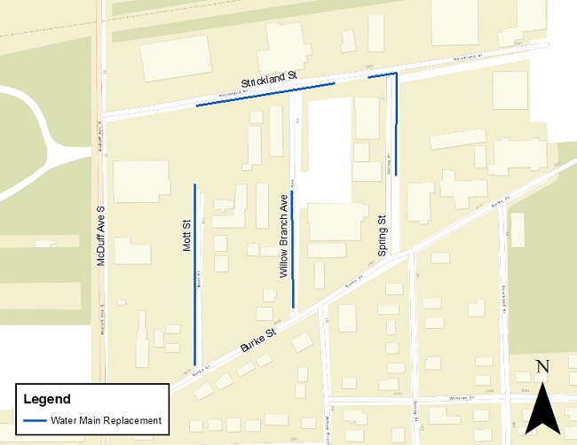 Strickland St Water Improvement Project